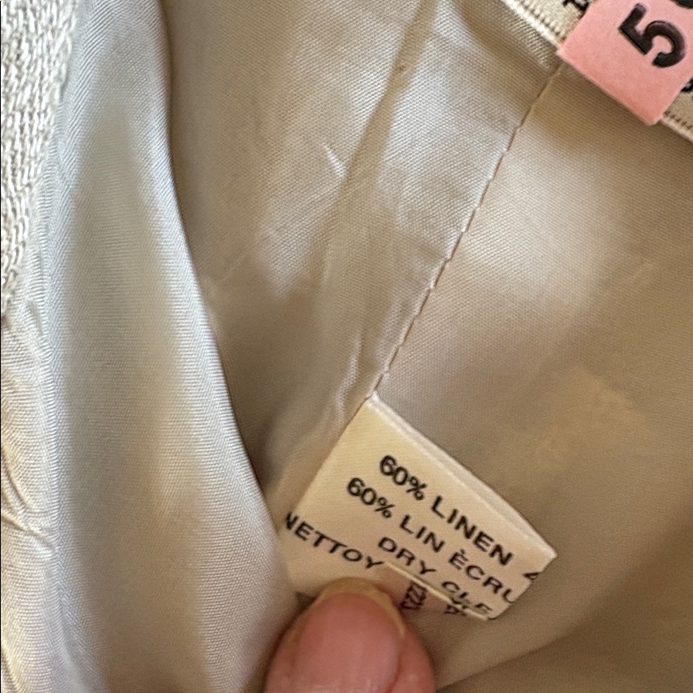 Ports international Beige, High waisted Wrap, Maxi Skirt with Belt: linen/cotton - Picture 9 of 12